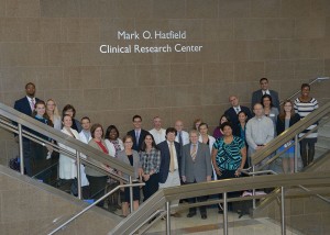 Senior Congressional staffers recently toured NIAMS laboratories to learn about translational research advances as part of NIAMS Awareness Day.