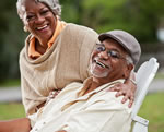 Smiling African American couple