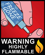 Freeze Gone -- Warning: Highly Flammable